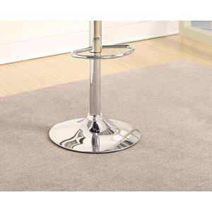 Cucina moderna isola sgabelli da Bar in ecopelle marrone altezza da banco con alzata a Gas regolabile Set Base cromata di 2 - Product Image 4