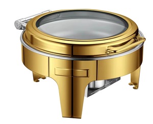 Shine ajoute une touche d'élégance aux arrangements de repas formels, le réchaud en métal peut améliorer la présentation des buffets. - Product Image 3