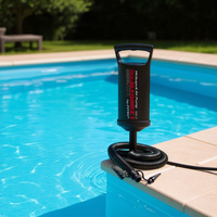 Pompe à main Double Quick I 29 cm pour piscine hors sol, en plastique, sans électricité, installation facile, modèle rapide et efficace