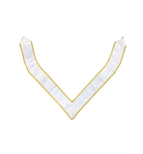 เครื่องประดับศีรษะพิธีกรรมสกอตแลนด์รีต ระดับ 33 องศา สีขาวทอง ลายมัวร์ อุปกรณ์พิธีกรรมฟรีเมสัน - Product Image 3