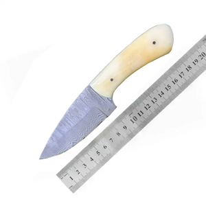 Best Selling Forged Hunting Knife Professional Skinner Bone Handle Leather Sheath Customizable OEM <b>E</b>-commerce Camping Knife - Product Image 6