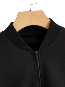 Chaqueta bomber con cremallera sólida para mujer de la mejor calidad, chaqueta cómoda de diseño personalizado para hombre - Product Image 3