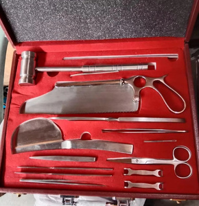 Ensemble d'instruments chirurgicaux de qualité supérieure pour autopsie post-mortem et dissection pour examens de grande envergure, ensemble durable en acier inoxydable - Product Image 3