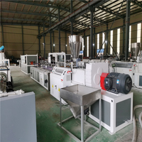Extrudeuse de plastique PVC électrique à travers le canal carré goulotte de câble conduit extrusion machines de fabrication prix