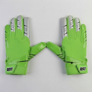 Gants de football américain pour jeunes et adultes, pour l'entraînement en équipe, avec fermeture au poignet, légers. - Product Image 6