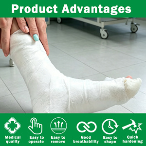 Suzhou Texnet Médical Plâtre Orthopédique <span class=keywords><strong>de</strong></span> <span class=keywords><strong>Paris</strong></span> Cast Bandage POP Bandage - Product Image 3