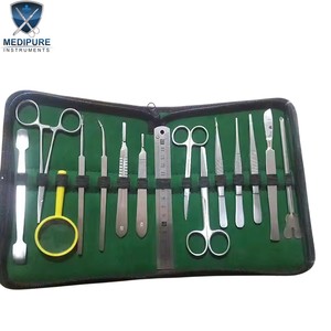 Kit de dissection professionnel, instruments chirurgicaux en acier inoxydable, réutilisables pour la formation médicale et vétérinaire - Product Image 2