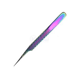 Pinzas para Extensión de Pestañas con Degradado Morado, Profesionales, de Alta Precisión, Antiestáticas, Duraderas, de Acero Inoxidable - Product Image 4