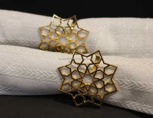 Anneau de serviette en métal moderne avec motif tête de cerf, idéal pour la rentrée scolaire, les mariages, les banquets, les hôtels, les restaurants, vaisselle écologique - Product Image 6