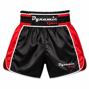 Shorts de Muay Thai pour arts martiaux et kick-boxing, vente en gros, sublimation, ouverture latérale avec bande élastique, lavables - Product Image 3
