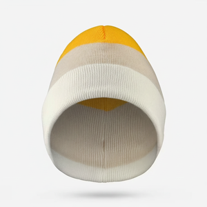 Gorro Unisex de Acrílico con Rayas, Estampado en Serigrafía, Casual, de Invierno, con Bordado y Apliques, Talla Adulto 56-58CM - Product Image 1