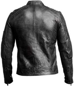 2026 Trending Men Genuine Leather <b>Biker</b> <b>Jacket</b> Motorcycle Riding Leather <b>Jacket</b> Manufacturer - Product Image 5