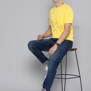 Camisetas de Hombre de Alta Calidad, Colores en Contraste, Patrón de Letras, Casual, 220 Gramos, Secado Rápido, Transpirable, Cómodo, 100% Algodón - Product Image 2