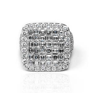 Fine Quality Hip Hop Jewelry Comes With Iced Out Moissanite Diamond 14k Gold <b>Ring</b> For <b>Men</b> Studded With <b>Emerald</b> Cut Diamonds - Product Image 4