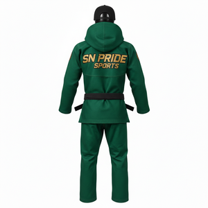 Conjuntos de Uniformes de BJJ Unisex Más Vendidos con MOQ Bajo, Logotipo Frontal, Equipo de Entrenamiento OEM, Uniforme de Artes Marciales BJJ Ligero - Product Image 5
