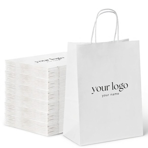 Bolsas de Papel Kraft Marrón con Asas y Logotipo Personalizado al por Mayor, Bolsas de Compras para Comercio Minorista, Regalos y Detalles - Product Image 5