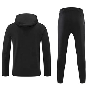 Best Quality Full Sized High Quality Men Blank Clothes <b>Hoodies</b> Tracksuit Custom Cropped Sweatsuit Sets - Product Image 3