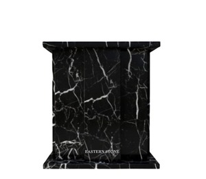Urne funéraire de luxe en marbre, urne commémorative décorative pour cendres de crémation pour restes humains, conception personnalisée en gros - Product Image 2