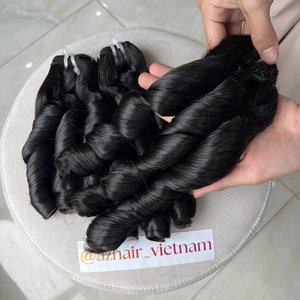 Funmi วิกผมหยักศกสีธรรมชาติผมคนเวียดนามสำหรับทำวิกผม - Product Image 4