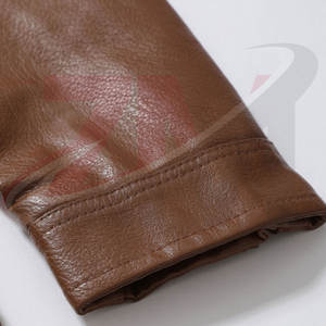 Vente directe d'usine, nouvelle arrivée, veste en cuir pour homme à manches longues, veste en cuir d'hiver personnalisée en gros - Product Image 5