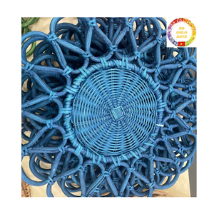 Rattan <b>Placemat</b> | Natural Hand Braided | Dining <b>Table</b> Mat | Wedding Hotel Use | Bulk OEM - Product Image 1