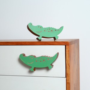 Tiradores de Cajón de Madera Verde Modernos Hechos a Mano con Forma de Cocodrilo para Cómodas Infantiles, Multicolor, Duraderos y de Fácil Instalación - Product Image 5
