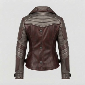 Custom Women's Genuine <b>Leather</b> Jacket Breathable Winter Fashion Jacket High Quality OEM Wholesale - Product Image 6