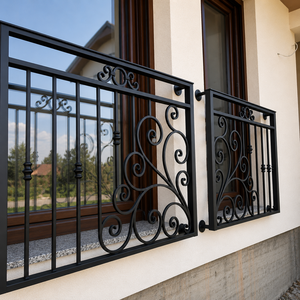 Custom Wrought <b>Iron</b> Balcony Railing Designs That Perfectly Combine Modern Luxury, Timeless Elegance and Superior Safety - Product Image 2