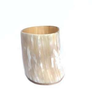 Juego de Jarrones de Flores de Cuerno de Búfalo Antiguo, Decoración Rústica Sostenible para el Hogar, Cuerno Natural Hecho a Mano - Product Image 4