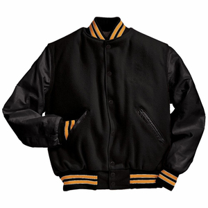 Men's 100% Cotton Stand Breathable Varsity <b>Jacket</b> Heating Autumn Soft Material Single Button College Baseball <b>Jacket</b> - Product Image 2