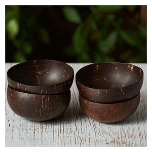 Juego de cuencos de cáscara de coco orgánico ecológico al mejor precio moderno Vintage pulido Biodegradable personalizado de Vietnam - Product Image 2