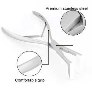 High Quality Strong Hold Professional Stainless Steel Hair Extension <b>Pliers</b> <b>Set</b> (Loop & Hook Tool Kit) - Product Image 4