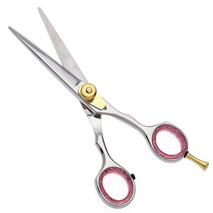 Premium Quality Stainless Steel Barber <b>Scissors</b> Sharp Edge Professional Hair Salon <b>Left</b>-<b>Handed</b> Foldable Long Handle ROOTCARE - Product Image 1
