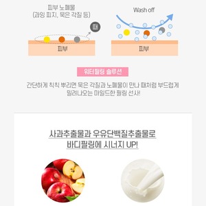 Korea K-Beauty <b>Body</b> <b>Scrub</b> with Milk Protein and Apple Extract 330ml Perfumed <b>Body</b> Peel - Product Image 5