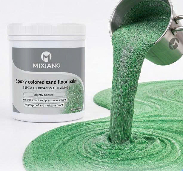 Epoxy Floor Coating Mi Xiang Waterproof Anti-Slip Colored Sand Flooring Paint Brush Industrial Garage Workshop Shandong China