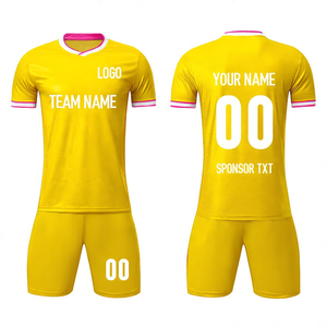 ชุดเสื้อฟุตบอลอเมริกันแบบปรับแต่งได้สำหรับผู้ชาย แขนสั้น คอวี พิมพ์ลายแบบ Sublimation พร้อมชื่อทีมและหมายเลข ระบายอากาศได้ดี แห้งเร็ว เหมาะสำหรับฤดูร้อน - Product Image 2