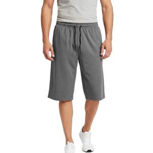 Pantalones Cortos Deportivos Grises con Cordón Ajustable, Diseño Deportivo, Transpirables, Cintura Elástica, Casuales, para Correr, Gimnasio, Tenis - Product Image 1