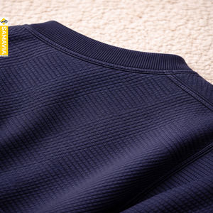 Ropa informal cálida de invierno para hombre, conjuntos de prendas de vestir exteriores de 2 piezas, ropa de descanso de punto transpirable que comprende suéteres, pantalones, patrón sólido - Product Image 3