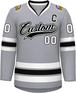 Maillots de hockey sur glace personnalisés en gros, uniformes d'équipe, impression par sublimation, respirants, séchage rapide, 100% polyester, sans manches, OEM ODM - Product Image 6