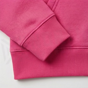Sweat à capuche d'hiver à manches longues pour femme, personnalisable, couleur unie, logo frontal, en molleton de coton pur, anti-boulochage, OEM - Product Image 6