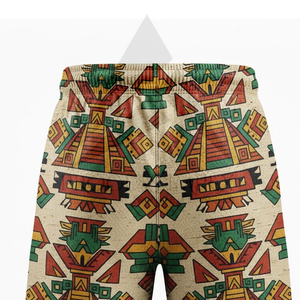 Shorts de Playa para Hombre con Estampado Geométrico, Secado Rápido, Poliéster, Cordón Ajustable, Casuales - Product Image 3