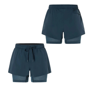 Shorts de sport pour femmes en coton 100% de haute qualité, personnalisables, à taille élastique, motif à carreaux, tie-dye, avec cordon de serrage, couleur unie, vente en gros - Product Image 4