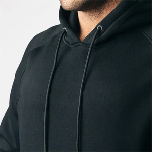 Wholesale Men's 100% Cotton French Terry Hoodie Customized Logo Loose Fitting Thick Pullover <b>Sweatshirt</b> Hot Sale for Winter - Product Image 3