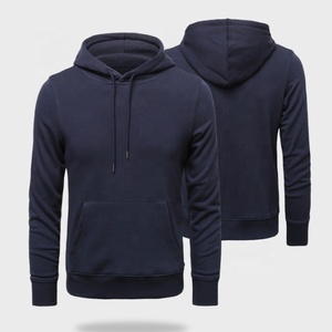 <b>Men's</b> 100% Cotton 320gsm <b>Fleece</b> Casual Fit <b>Black</b> Hoody Waterproof Anti-Shrink Knitted Hoodie with Latest Design Wholesale - Product Image 3