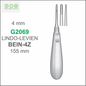 Élévateur dentaire à racine droite, modèle Bein, 4,0 mm, acier inoxydable 420, manche creux 140 mm, autoclavable, instruments chirurgicaux - Product Image 6