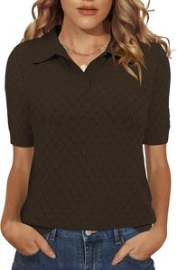 Camiseta de Manga Corta de Punto Sólido para Mujer, Corte Regular, Color Personalizado, Ribete Transpirable de Secado Rápido, 160g Poliéster OEM - Product Image 6