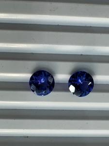 Tanzanita Azul Natural, Corte Redondo Facetado, Piedras Sueltas, Lote de 2 Piezas, Color Azul, Varios Tamaños Disponibles, Tanzanita al por Mayor - Product Image 6