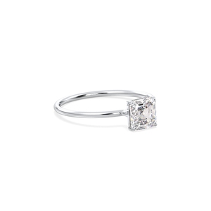 Bague de Fiançailles REYES sur Mesure avec Diamant de Laboratoire CVD Taille Asscher de 1,12 Carat, Or Massif 14K, Certifiée IGI - Product Image 3
