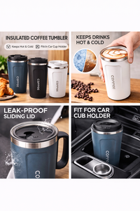 Mug à café personnalisé en acier inoxydable avec impression pour usage promotionnel au bureau - pour Halloween et Noël - Product Image 4