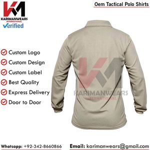 Camiseta Polo Táctica OEM para Paintball con Logotipo Bordado Personalizado, Ligera, de Secado Rápido, para Equipos Deportivos - Product Image 6